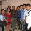 Soma Mukherjee is seen with students of her institute